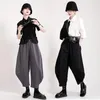 Mode japonaise Kimono pantalon femmes 2021 été Harajuku couleur unie pantalon ample samouraï Vintage décontracté japon vêtements vêtements ethniques