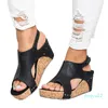 Adisputent Plattform Sandalen Keilschuhe für Frauen Heels Sandalias Mujer Sommerschuhe Clog Damen Espadrilles Frauen Sandalen Sandalen