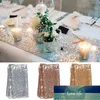 30x180cm Gold Rose Gold Silver Cekiny Tabela Biegacz do Party Table Cloth Wedding Decoration Table Runners Cena fabryczna Expert Design Quality Najnowsze styl