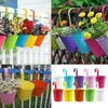 Metal Hanging Flower Pot with Removable Hook Candy Color Garden Planter Bucket For Balcony Flowers Basket Home Decor Plants Pots FHL170-WLL