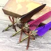 Feder-Quill-Metall-Nib-Dip-Stift-Schreib-Tinten-Set mit Geschenkbox-Briefpapier-antiken Füllfederhalter Hochzeit Geburtstagsgeschenke