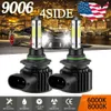 2 stks Cartnt Super Bright Car Lampen H7 H9 HB3 9005 HB4 9006 H11 H8 LED Koplamp 100W 20000LM 6000K 12V 8000K Lamp