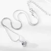 Jewelry Sets Crystal Womens Necklaces Gold silver plated zircon drop necklace earring for lady Diamond fashion