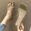 Обувь Женщины Женские Тапочки Каблуки Новые 2022 Модные Сандалии Chaussure Femme Zapatos Mujer
