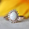 opal en gold ring