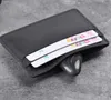 DHL50pcs Card Holders Men Retro Cowhide Leather Hand Manual Short Min Wallet Mix Color