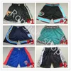 Man Sport Shorts Team Basketball Wear Without Pocket Athletic Short Sweatpants Pant Embroidery Black White Red Blue Size S M L jerseys