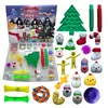 US Stock 24p / Set Jul Fidget Toy Xmas Nedräkning Kalender Blindlådor Sensory Pack 5 stilar Advent Calendar Julklappar