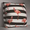 Hongbo Summer Flamingo Throw Pillow Case Home Bedroom Soft Square Cover 18 Inch Drop Cushion/Dekorativ