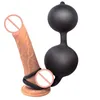 Zabawki analne ogromne nadmuchiwane wibrator dla dorosłych G Spot stymulator Dilator Duży Dildo Plug Gay Sex Toy Mężczyźni Prostate Massager 1125