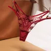 Damenhöschen, sexy Spitzen-Blumen-Tanga, Damen, besticktes Mesh-Garn, Perspektive, junge Frauen, Unterwäsche, T-Hosen, G-String-Tangas