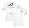 F1 racewagenteam poloshirt met korte mouwen, buitensporten, polyester, sneldrogend revers T-shirt kan worden aangepast