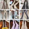 Lettres de designer Longs bas collants Chaussettes pour femmes Mesdames Sexy Black Stocking Haute Qualité Pantyhose Net Sock Sockclub