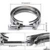 PQY – 3" V-Band-Klemme mit normaler oder schneller Freigabe, Edelstahl 304, Turbo/Ladeluftkühler/Fallrohr/Fallrohr/Schlauch PQY-VCN3/VCQ3