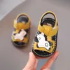 0-2T né bébé garçon fille sandales enfant en bas âge chaussures dessin animé mignon semelle souple enfants infantile chaussures d'été premiers marcheurs jaune 210713