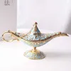 Arab Mythology "One Thousand and One Nights" Magic Lamp Retro Toys Home Decoration Ornaments Stage Props 210607