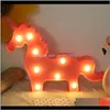 Decorazioni Lampada da tavolo per bambini carini Luci a led natalizi Flamingo Heart Pine Shape Home Night Light Decorazione della stanza Lampade Modellazione Rx Rw3Il