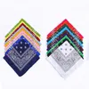 Party Decoration cashew square towel with gradient hip hop magic headband polyester BANDANA printed handkerchief JJA134