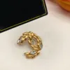 Nouvelle arrivée Classic Design Quality 18K Wheat Ears Bijoux Ensembles Collier Broche Broche Clip de cheveux pour Fashion Women Gift Gift