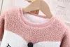 Warm Toddler Boys Girls Sweatshirts Autumn Winter Coat Sweater Baby Plus velvet thicken Outfit kids Warm clothes Promotion 211023