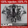 100% подходит для инъекций для инъекций для Honda Body CBR 1000 RR CC 1000RR 1000CC 06-07 CUDEWORK 59NO.10 CBR1000 RR CBR1000RR 06 07 CBR1000-RR 2006 2007 OEM обтекательный комплект Matte черный