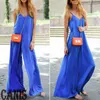 Kvinnors Jumpsuits Rompers Fashion Blue Women Jumpsuit Sexig Romper Casual Loose Long Byxor Bodysuit Clubwear Playsuit M XXXL