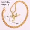 Pendant Necklaces Fine Angel Cupid Gun For Women Rhinestone Chain Necklace Romantic Lovers Matching Jewelry Punk Choker Chains3904745