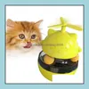 Cat Oyuncak Malzemeleri Evcil Hayvan Bahçe Oyuncak Kediler için İnteraktif Evcil Hayvanlar Tulumbil Top Sızan Yemek Eğitimi EWD7578 DROP TESLİMİ 2021 TLM