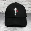 Trapstar róża haft baseballowy dla mężczyzn Women Leisure Sport Style Regulowany projekt mody Hat1637877