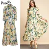 Robe Madi Dress Women Rose Camellias Blomma Gul Bow Collar Chiffon Lady Femme A-Line Klänningar För Party Plus Storlek Chic 210421