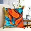 CushionDecorative Pillow Modern Southwest Turquoise Orange Swirls Pillowcover Home Decorative Marble Texture Cushion Cover Throw 5479404