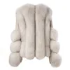 Kvinnors Fur Faux Vinter Tjocka Vaja Jackor Lambskinn Kvinnor Toppkvalitet Äkta Fårskinn Läder Real Coats 2021 Lady Outwear S7943