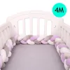 Beddengoed Sets 2 M / 3M / 4M Born Baby Bed Bumper Pure Weven Pluche Knot Crib Kids Cot Protector Room Decor