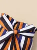Gestreifte Paperbag-Shorts mit Gürtel für Babys SIE