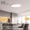 Modern LED Smart plafondlicht Dimable Home Lighing WiFi Tuya App AI Voice Control Ultraathin Surface Montaining Plafond Lamp W220307