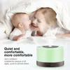 Ultrasonic Air Humidifier 500ML With Remote Control Aroma Oil Diffuser for Home Xiomi Mist Maker with 7 Colors LED Night Lamp 210724