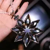 Colorful Crystal Octagonal Snowflakes Car Pendant Car Decoration Suspension Ornaments Sun Catcher Hanging Trim Christmas Gifts1503702