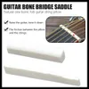 6 String Fork Classical Guitar Bone Bridge Sidle and Nut Ivory Set Instrumenty Muzyczne Wymiana część zamienna Biała gitara części Ukulele Guitar Akcesoria