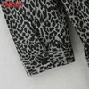 Fashion Women Leopard Print Loose O Neck Long Sleeve Ladies Mini Dress Vestidos XN140 210416