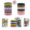 Anti-Itch Gel Mosquito Repellent Bracelet Single and Double Color Vegetable Essential Oil Mosquito Repellents Leather Bracelets Retro Woven WH0099