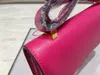 Hett kvalitet kvinnors väska cleo borstad tote diagonal platinum lyxdesigners plånbok äkta läder crossbody axelväskor hobo handväskor mode totes purväska rosa