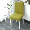 Stoelhoezen fluweel Jacquard Dining Cover Spandex Elastic Slipcover Case For Chairs Stretch Christmas Wedding