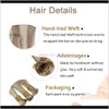 Wefts 10a handbundna väftförlängningar 100percent Virgin Human Hair Silky Rak Osynlig Brasiliansk Blond SEY I BUNDLES Handgjorda Okt IFUXA