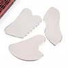 Gua Sha Facial Stainless Steel Tool for Lifing Lifing Neck Spa Acture Draging Health Care Conting Congening Contour Metal Contour تقليل الانتفاخ
