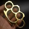 2022 Fashion Silver and Black Thin Brass Knuckles Dusters Self Defense Knuckle Personal Security Women Men Self-defense Pendant