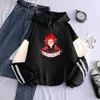 Harajuku anime min hjälte akademia kirishima eijiro hoodies kvinnor koreanska mode tecknad pullover överdimensionerade patchwork sweatshirts y0804