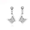 Butterfly earrings allergy free Stainless Steel Charm stud ear rings for women fashion jewelry will and sandy