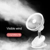 Taşınabilir mini klip fan usb şarj masaüstü sallama fanı 360 ° rotasyon ev ofis arabası için düşük gürültü öğrenci yurt