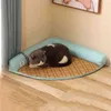 여름 개 침대 멋진 부드러운 애완 동물 쿠션 Samll 큰 개 집 베개 고양이 진정 kennel 빨 수있는 애완 동물 소파 매트 고양이 침낭 210924