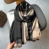 Lenço de Cashmere para Mulheres Pashmina Shawls Lady Wraps Inverno Cachecóis Quentes Design Cavalo Impressão Cobertor Cachecol 2021 Novo